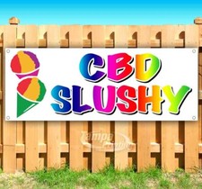 CBD Slushy Advertising Vinyl Banner Flag Sign Many Sizes Available USA