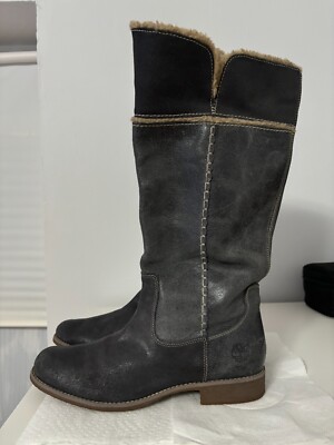 Timberland Knee Riding Tall Limited Leather Women Size High