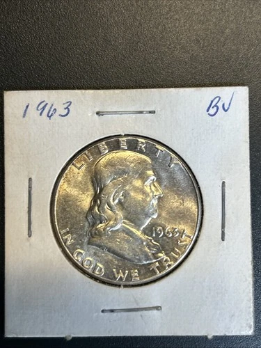 1963 Franklin Half Dollar AU 90% Silver