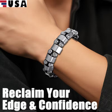 Magnetic Hematite Bracelets Pain Relief Powerfull Elastic Therapy Arthritis Gift
