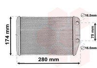 Van Wezel WäRmetauscher, Innenraumheizung Vorne U.A. FüR CitroËN, Fiat, Opel