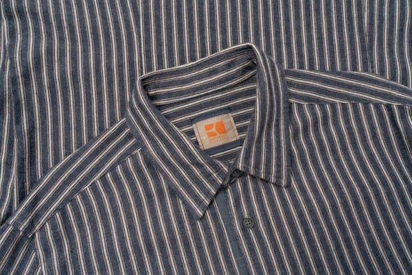 Men Hugo Boss Shirt Navy Cotton 38 / M / 46 #3106