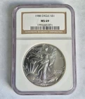 🔥 1988 American Silver Eagle 1 oz NGC MS69 Brown Label 🇺🇸 Early Date