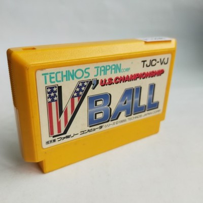 V・BALL Technos Japan pre-owned Nintendo Famicom NES Tested