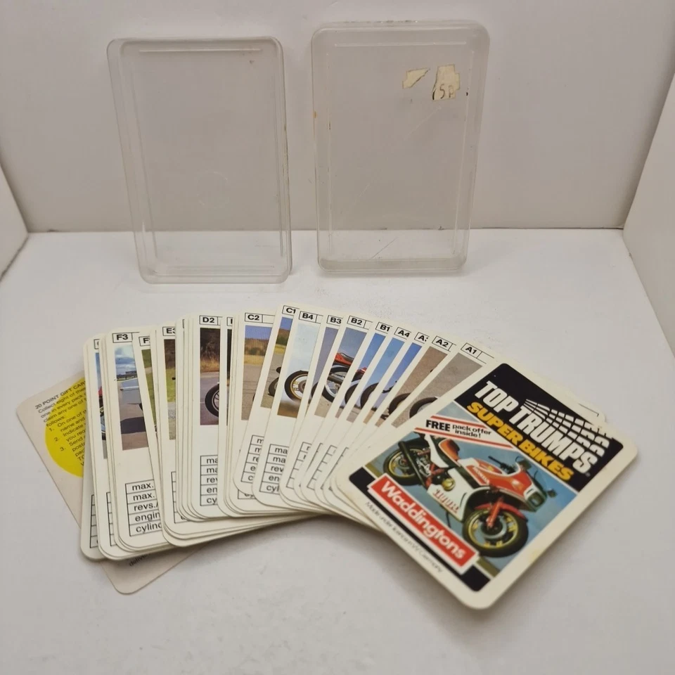 Vintage Waddingtons Top Trumps International Series 1983 - 1985 Super Bikes - Image 2 of 4