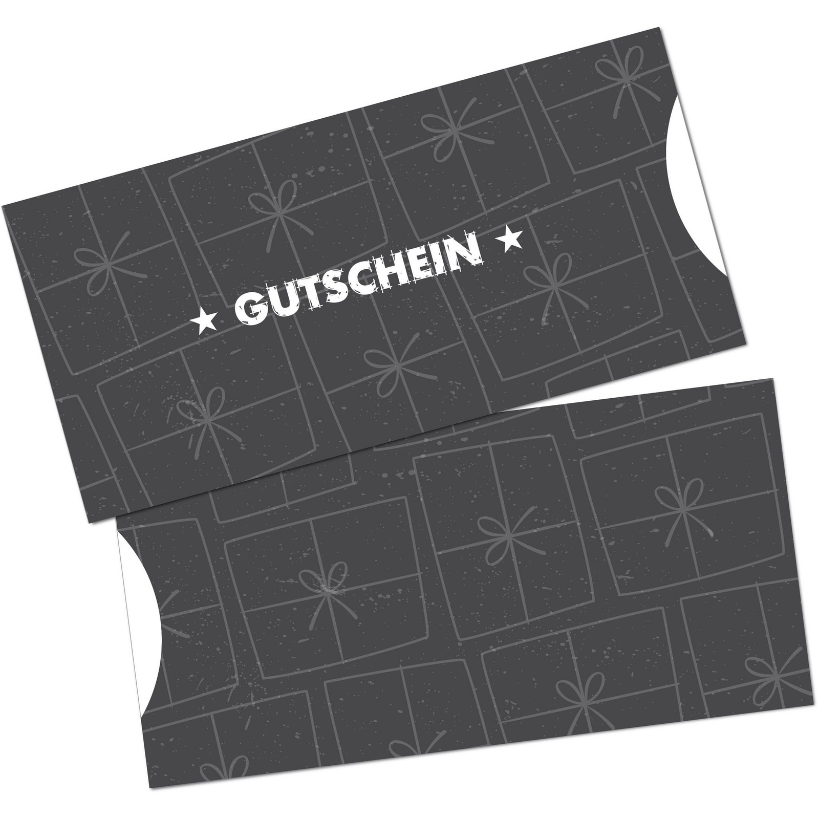 ITENGA Geschenkgutschein Hülle Schuber Umschlag Kuvert im DIN lang Format neu