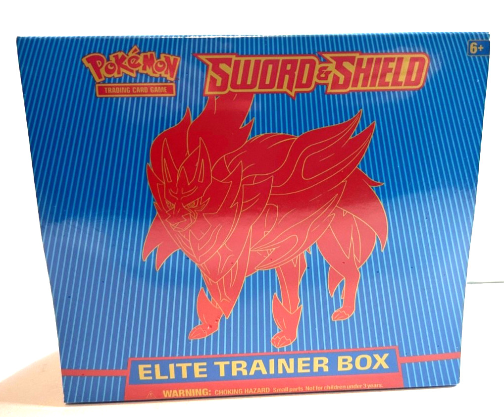 POKEMON ELITE TRAINER BOX ETB SWORD & SHEILD BLUE NEW SEALED AWESOME !