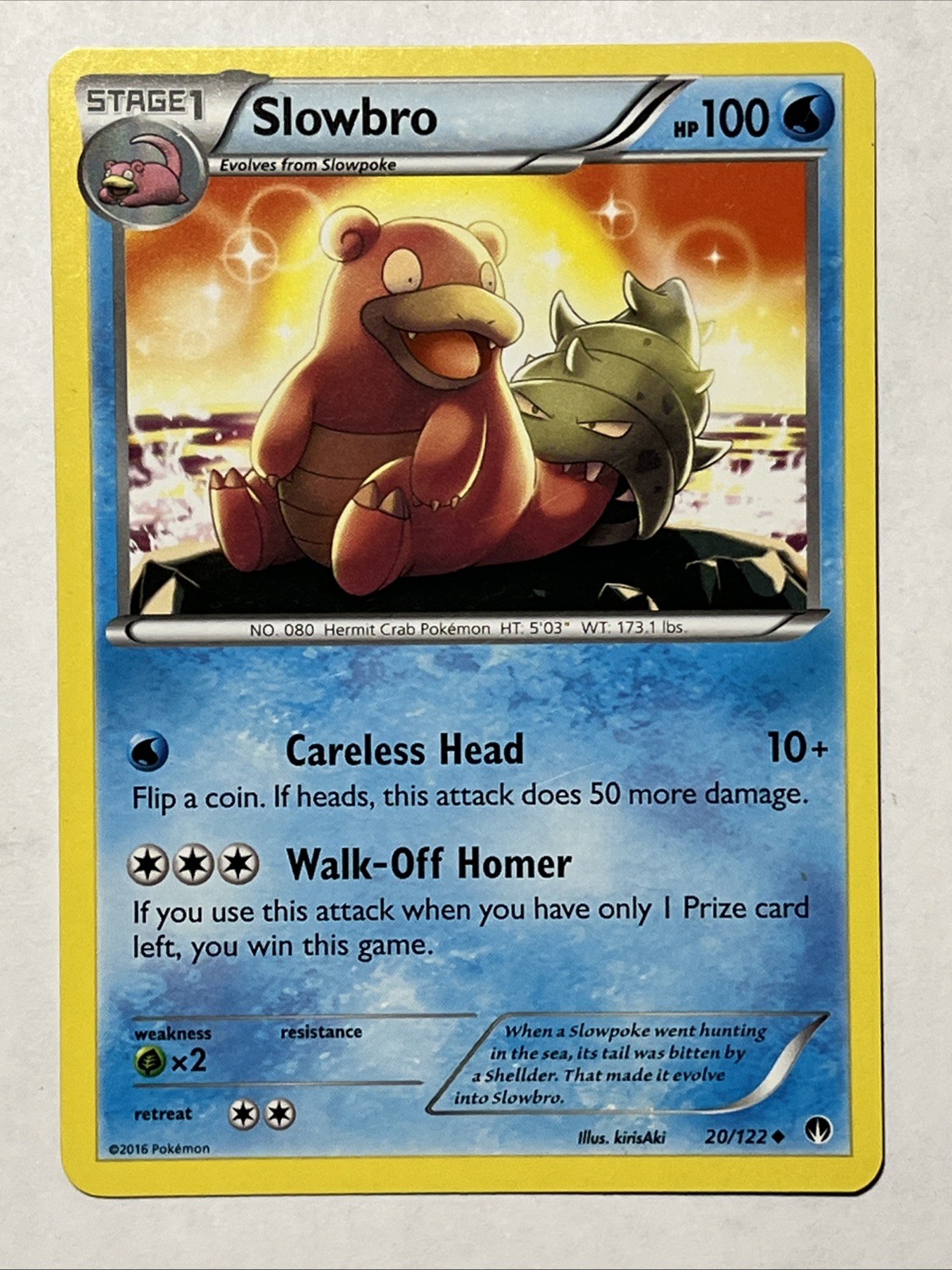 Slowbro 20/122 Breakpoint Regular Pokemon TCG