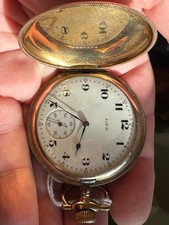 Pocket watch, antique, Elgin 17 Jewel Gold Running