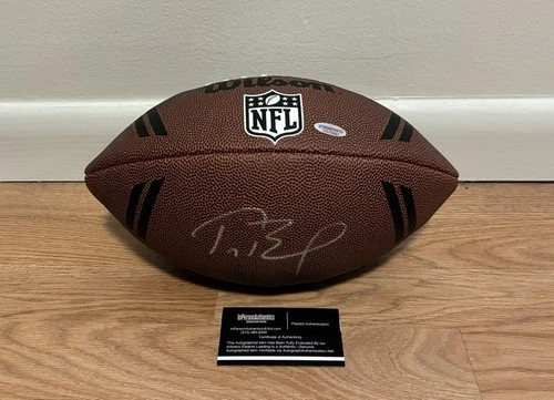 Tom Brady Signed Autographed Football Ball  COA Patriots
