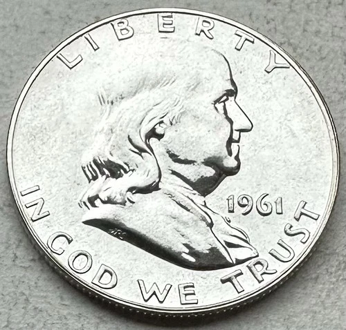 1961 Proof Franklin Half Dollar 90% Silver-INV#8508