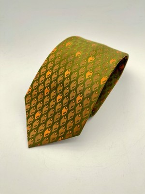 Vintage May D & F  Men's Necktie 100% Leonardo Imported Italian Silk