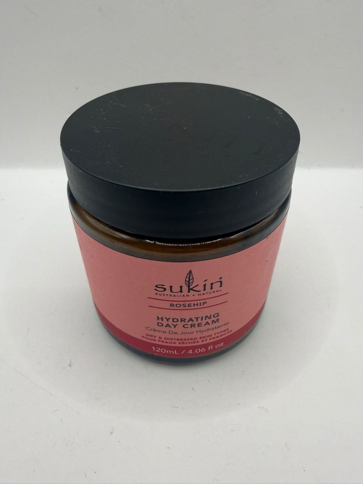 Sukin Rosehip Hydrating Day Cream 120ml Dry and Distressed Skin Types Natural