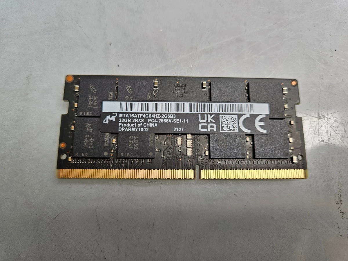 Micron DDR4 SDRAM 32 GB Total Capacity Memory (RAM) for sale | eBay