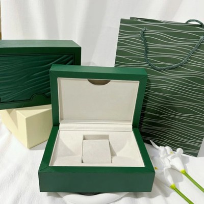 Luxury Green Watch Gift Box Set Watch Box Storage Travel Bag for Rolex 1 Slot
