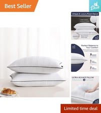 Soothing Hotel Collection Queen Pillows 2pk - Medium Firmness for All Sleepers