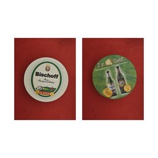 Bischoff 2 x Gold Brauerei Bierdeckel Bier