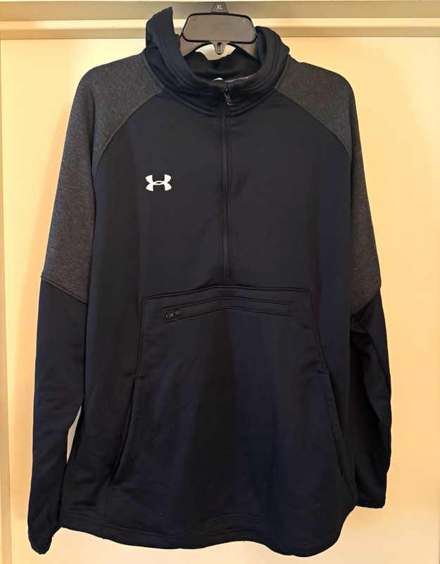 Nike Golf Tour Performance Therma-FIT 1/4 Zip Pullover Pockets XL Black