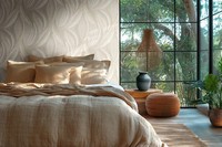 Eur 3,94/Qm / Tapete As Creation 78655-4 Struktur BläTter Design – Creme Beige