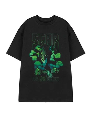 Disney The Lion King Noir Scar T-shirt à manches courtes Femme - Photo 1/4