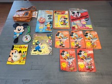 Vintage Lot Of 13 Walt Disney Mickey Mouse Toys And Collectibles
