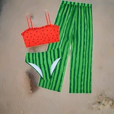 NEW Girls Watermelon Bikini Set Swimsuit Size 5