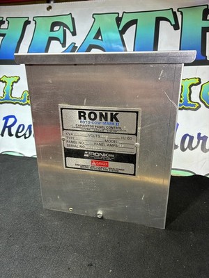 Ronk Roto-Con Mark II Capacitor Panel Control Model 92 22A 10KVA 240V 2P