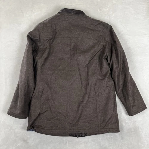 Gimo's Coat Mens 54 Brown Wool Cashmere Loro Piana Storm System Overcoat Italy image 6