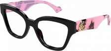 NEW Gucci GG 1424O Eyeglasses 012 BLACK 100 AUTHENTIC