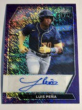 2026 Leaf Metal Baseball LUIS PENA Milwaukee Brewers Autograph Auto 4/7