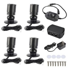 Dimmable LED Mini Spotlight Jewelry Showcase Display Lights Black Shell Surfa...