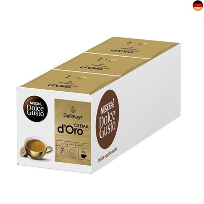 NESCAFÉ DOLCE GUSTO DALLMAYR Crema d'Oro Kaffeekapseln 3er Pack (3 x 16 Kapseln)