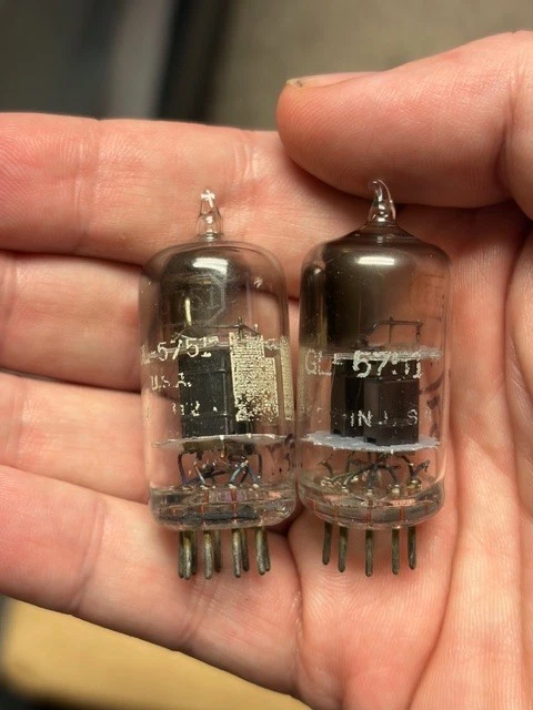 1950–1951 GE Ken-Rad 5751 Owensboro First-Year Matched Pair RCA Heritage NOS+ - Изображение 2 из 4