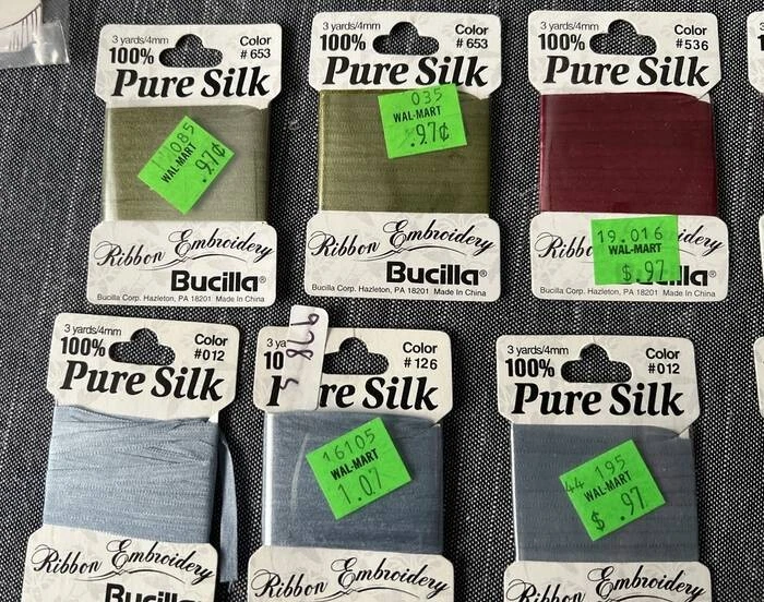 Lot of 24 Cards of Bucilla Silk Ribbon for Embroidery 18 Different Plus 2 Others - Image 4 of 4