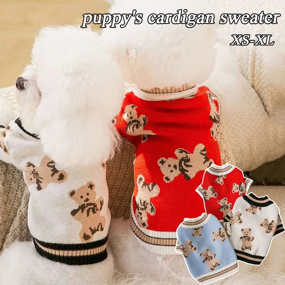 Puppy Chihuahua Sweater Dog Coat Clothes For Small Pet Warm Clothing Apparel US* - Image 4 of 4