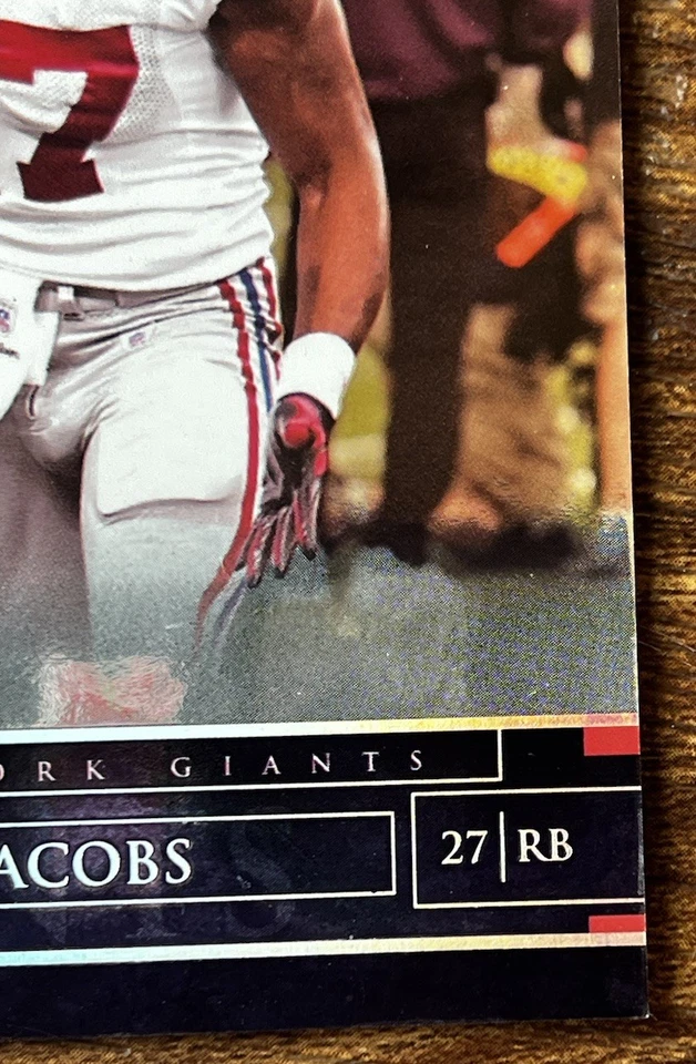 2007 Donruss Gridiron Gear Silver X's Parallel #7 - Brandon Jacobs - #d /250 - Image 4 of 4