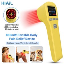 Handheld Class 3 LLLT Laser Therapy 880mW Pain Relief  Healing for Dogs  Pets