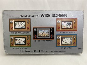 Nintendo Game & Watch Turtle Bridge TL-28 Wide Screen Handheld Console Box