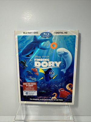 Disney Pixar Finding Dory Blu-ray/DVD + Digital HD 2021 New Sealed + Slipcover