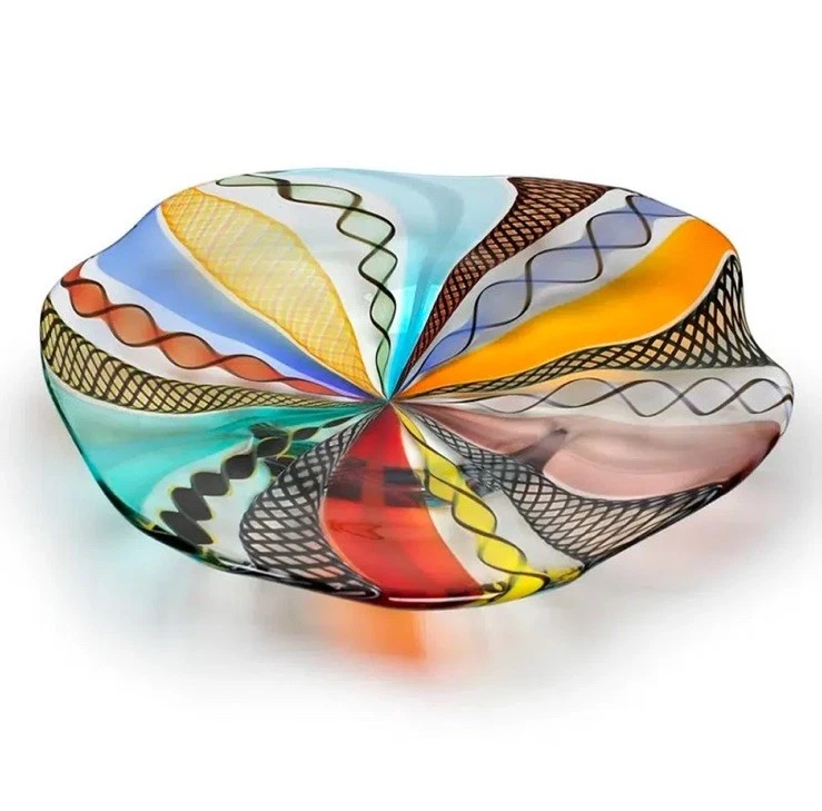 Tigela decorativa de vidro hippie Ca’ d’ Oro - Imagem 2 de 4