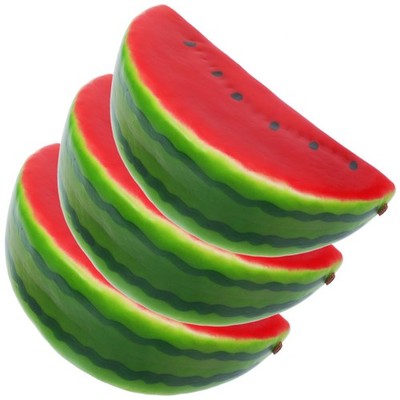 3 PCS Artificial Watermelon Slice Model, Realistic Simulation, Fruit Decor