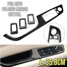 Carbon Fiber AUTO FOLDING MIRROR Window Switch Panel Cover Fits E90 09-11 A35