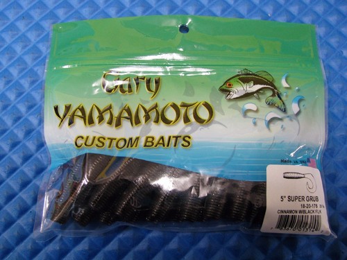 Gary Yamamoto 5" Super Grub Single Tail Soft 20er-Pack 18-20 Serie WÄHLEN SIE EINE FARBE - Bild 13 von 18