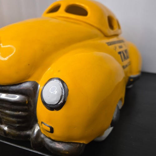 GLENN APPLEMAN SID'S RADIO TAXI Yazoo Yellow Checker COOKIE JAR PopArt 1979 - Picture 10 of 24
