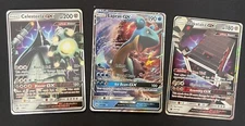 Pokemon TCG “GX” 3 Card Bundle Celesteela, Lapras, Stakataka 