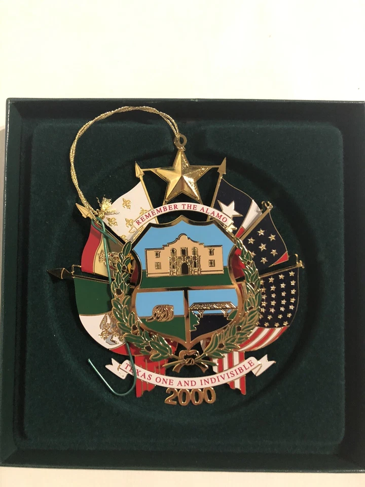 2000 Texas Capitol Ornament Reverse of State Seal w Box and Pamphlet Christmas - Изображение 3 из 4