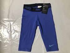 Nike Girls Pro Training Compression Tights Blue Black 827030-478
