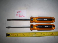 NOS   2pc  BUFFALO SCREWDRIVERS CHROME VANADIUM  MAGNETIC TIP  SCREWDRIVER