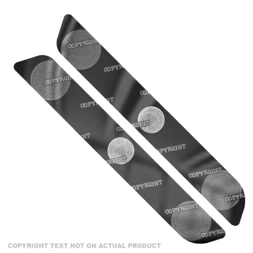 Skull Finger Saddlebag Reflector Decals – Fits Harley 1993–2013, Gloss Finish