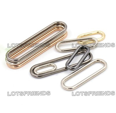 Oval Loop Ring Metal Seamless formed Bag Handbag 15 20 25 32 40 50 60mm webbing